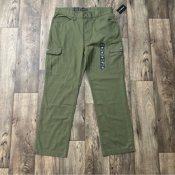 Airwalk Olive Green Cargo Pants Mens Size 34x30 - Picture 1 of 7